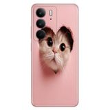 Realme Realme C75 ile Uyumlu Yaramaz Kedi Temalı Desenli Darbe Emici Silikon Kılıf