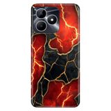 Realme Realme Note 50 4G ile Uyumlu Seira Mermer Temalı Desenli Darbe Emici Silikon Kılıf