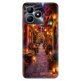 Realme Realme Note 50 4G ile Uyumlu Silikon Kılıf, Hayal Sokağı Temalı Desenli, Darbe Emici