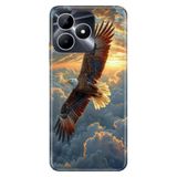 Realme Realme Note 50 4G ile Uyumlu Silikon Kılıf, Kartal 86 Temalı Desenli, Darbe Emici