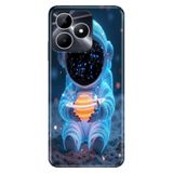 Realme Realme Note 50 4G ile Uyumlu Silikon Kılıf, Minik Astronot Temalı Desenli, Darbe Emici, Çok Renkli