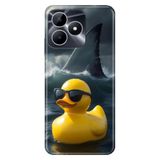Realme Realme Note 50 4G ile Uyumlu Silikon Kılıf, Ördeğe Vız Gelmiş Temalı Desenli, Darbe Emici