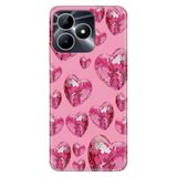 Realme Realme Note 50 4G ile Uyumlu Silikon Kılıf, Pinko Disco Temalı Desenli, Darbe Emici