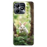 Realme Realme Note 50 4G ile Uyumlu Silikon Kılıf, Rabbit 233 Temalı Desenli, Darbe Emici