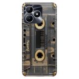 Realme Realme Note 50 4G ile Uyumlu Silikon Kılıf, Retro Kaset Temalı, Darbe Emici, Çok Renkli