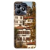 Realme Realme Note 50 4G ile Uyumlu Silikon Kılıf, Safranbolu Temalı Desenli, Darbe Emici