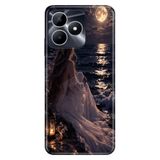 Realme Realme Note 50 4G ile Uyumlu Silikon Kılıf, Seni Beklerken Temalı Desenli, Darbe Emici, Çok Renkli