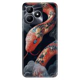 Realme Realme Note 50 4G ile Uyumlu Silikon Kılıf, Snake 0999 Temalı Desenli, Darbe Emici