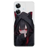 Realme Realme Note 60 ile Uyumlu Anime Wmn Temalı Desenli Darbe Emici Silikon Kılıf