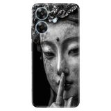 Realme Realme Note 60 ile Uyumlu, Asia Temalı Desenli Darbe Emici Silikon Kılıf, Çok Renkli