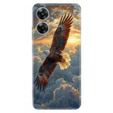 Realme Realme Note 60 ile Uyumlu Kartal 86 Temalı Desenli Darbe Emici Silikon Kılıf, Çok Renkli