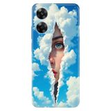 Realme Realme Note 60 ile Uyumlu Kılıf, Girl On Cloud Temalı Desenli, Darbe Emici Silikon