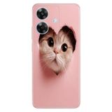 Realme Realme Note 60 ile Uyumlu Kılıf, Yaramaz Kedi Temalı Desenli, Darbe Emici Silikon