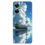 Realme Realme Note 60 ile Uyumlu Silikon Kılıf, Alaska Treni Temalı Desenli, Darbe Emici