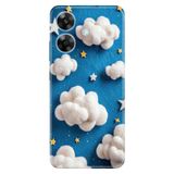 Realme Realme Note 60 ile Uyumlu Silikon Kılıf, Çatımdaki Manzara Temalı Desenli, Darbe Emici, Çok Renkli
