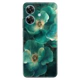 Realme Realme Note 60 ile Uyumlu Silikon Kılıf, Çiçek Desenli, Darbe Emici, Çok Renkli