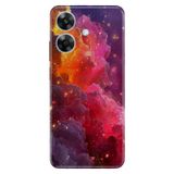 Realme Realme Note 60 ile Uyumlu Silikon Kılıf, Işıklı Gökyüzü Temalı Desenli, Darbe Emici