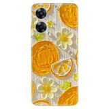 Realme Realme Note 60 ile Uyumlu Silikon Kılıf, Lemon Temalı Desenli, Darbe Emici
