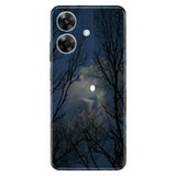 Realme Realme Note 60 ile Uyumlu Silikon Kılıf, Ormanda Gece Temalı Desenli, Darbe Emici