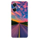 Realme Realme Note 60 ile Uyumlu Silikon Kılıf, Road to Holiday Temalı Desenli, Darbe Emici, Çok Renkli