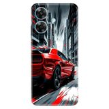 Realme Realme Note 60 ile Uyumlu Silikon Kılıf, Son Sürat Temalı Desenli, Darbe Emici, Çok Renkli