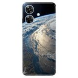 Realme Realme Note 60 ile Uyumlu Silikon Kılıf, Yer Küre Temalı Desenli, Darbe Emici, Çok Renkli