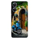 Realme Realme Note 60 ile Uyumlu Şirin Evim Temalı Desenli Darbe Emici Silikon Kılıf, Çok Renkli