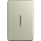 Realpower 5000MAH R Mag Slim Magsafe 20W Hızlı Manyetik Wireless Powerbank Natürel Titanyum Mp-5knt2