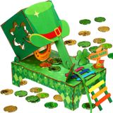 Realspring Aziz Patrick Günü Cüce Tuzak Seti Aziz Patrick Günü Süslemeleri St Patrick Günü DIY Oyuncaklar Leprikon Tuzağı Parti Malzemeleri Arkadaşlar için Hediyeler