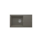 RealStone Assos 76 Xl P010 Granit Evye 760x435 mm Tek Göz Damlalıklı Mutfak Evyesi - P010 Assos 76 XL Gri