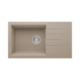 Realstone Assos 76 Xl P010 Granit Evye 760X435 Mm Tek Göz Damlalıklı Mutfak Evyesi - Realstone P010 Assos 76 Xl Cappuccino