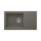Realstone Assos 76 Xl P010 Granit Evye 760X435 Mm Tek Göz Damlalıklı Mutfak Evyesi - Realstone P010 Assos 76 Xl Gri