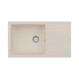 Realstone Assos 76 Xl P010 Granit Evye 760X435 Mm Tek Göz Damlalıklı Mutfak Evyesi - Realstone P010 Assos 76 Xl Krem