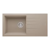 Realstone Assos 86 Xl P011 Granit Evye 860X435 Mm Tek Göz Damlalıklı Mutfak Evyesi - Realstone P011 Assos 86 Xl Cappuccino