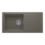 Realstone Assos 86 Xl P011 Granit Evye 860X435 Mm Tek Göz Damlalıklı Mutfak Evyesi - Realstone P011 Assos 86 Xl Gri