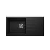 Realstone Assos P011 86 Xl Tezgah Üstü Siyah Granit Eviye