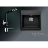 Realstone Black Pearl Olympos 56 K004 560X530 Mm Granit Evye & Abant Batarya Seti