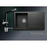 Realstone Black Pearl Troya 86 P004 860X500 Mm Granit Evye & Abant Batarya Seti
