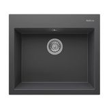 Realstone Didyma 60 K002 Granit Evye 600X530 Mm Tek Göz Mutfak Evyesi - Realstone K002 Didyma 60 Antrasit