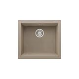 Realstone Gordion 52 K05 Granit Evye 520X470 Mm Tek Göz Mutfak Evyesi - Realstone K005 Gordion 52 Cappuccino