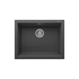 Realstone Gordion 60 K012 Granit Evye 600X475 Mm Tek Göz Mutfak Evyesi - Antrasit