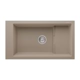 Realstone Knidos P023 Granit Evye 825X460 Mm Tek Göz Mutfak Evyesi - Realstone P023 Knidos Cappuccino