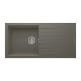 Realstone Laodikya 100 Xl P015 Granit Evye 1000X500 Mm Tek Göz Damlalıklı Mutfak Evyesi - Realstone P015 Laodikya 100 Xl Gri