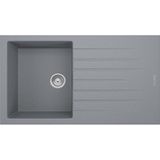 RealStone P004 Troya 86 86x50 cm Tezgah Üstü Gri Granit Eviye