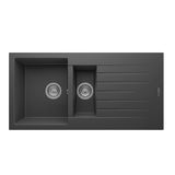 Realstone P005 Troya 100 1.5 Gözlü Damlalıklı Granit Eviye Antrasit