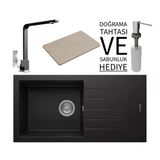 Realstone P011 860X435 Mm Assos 86 Xl Granit Evye & Göksu Batarya Seti - Siyah