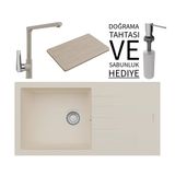 Realstone P011 860X435 Mm Assos 86 Xl Granit Evye & Vesta Batarya Seti - Krem
