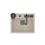 RealStone Real Stone Angel Granit Akıllı Eviye Seti Krem 60X49