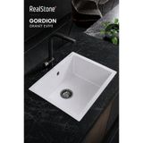 RealStone Real Stone Gordion 52 Granit Mutfak Eviyesi Beyaz 52X47 Cm