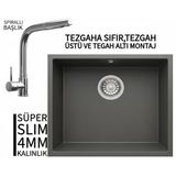 Realstone Steep 50 Antrasit Granit Evye & Abant Antrasit Uyumlu Batarya Seti
